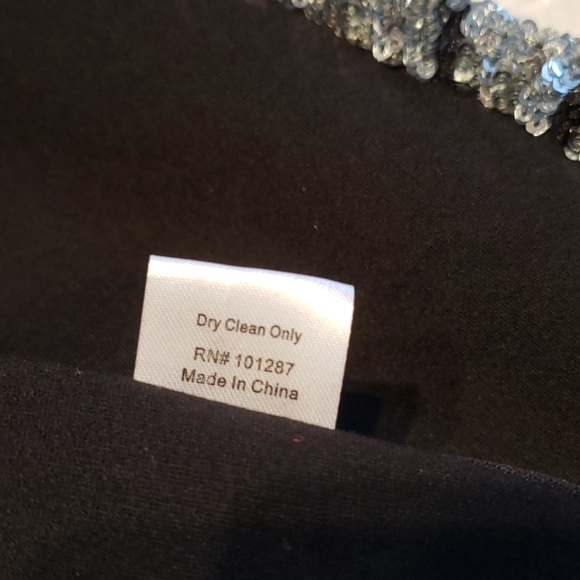 Alexia Admor Sequin Embroidered Dress Back Zip NEW Embellished Silver Black 🎉HP - Picture 15 of 17